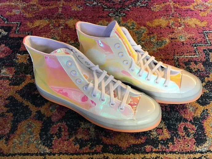 Iridescent Hightop Converse