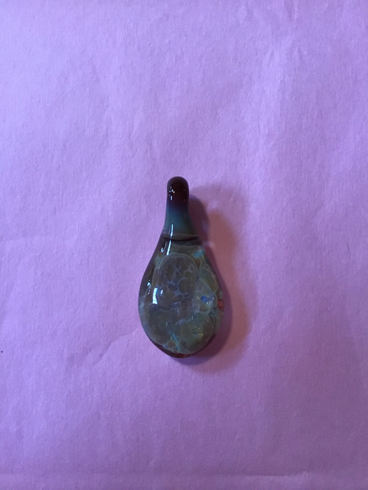Natural Colored Glass Pendant