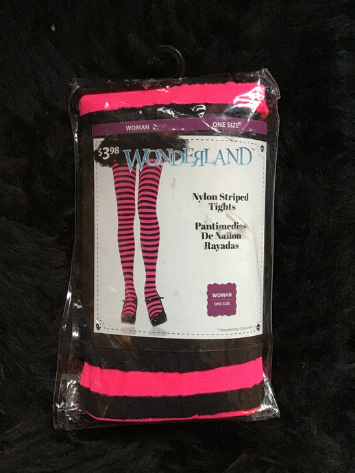 Hot Pink Striped Tights