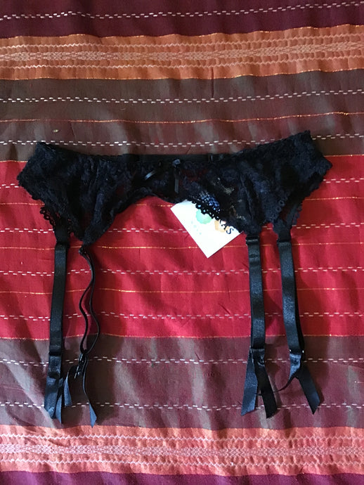 Black Lace Garter Belt