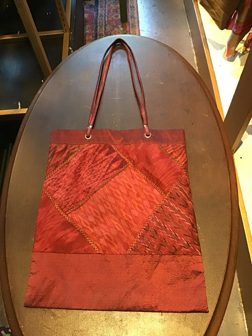Red Patchwork Tote