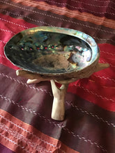 Load image into Gallery viewer, Abalone Shell w/ Wood Tri-Stand