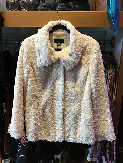 Cream Swirl Faux-fur Jacket