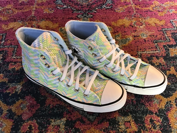 Pastel Woven Hightop Converse