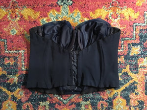 Vintage Navy Sheer Corset
