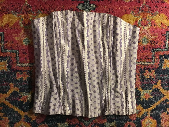 Light Purple Floral Corset