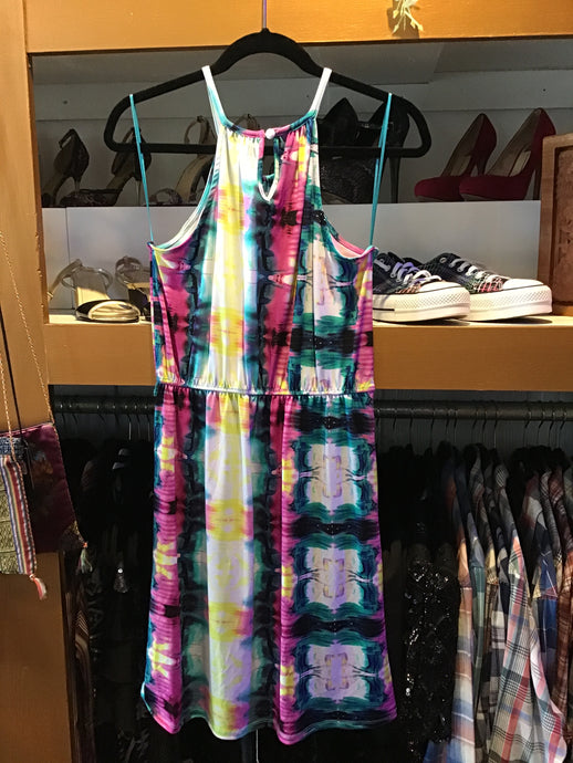 Multi-Colored Tie-Dye Sundress