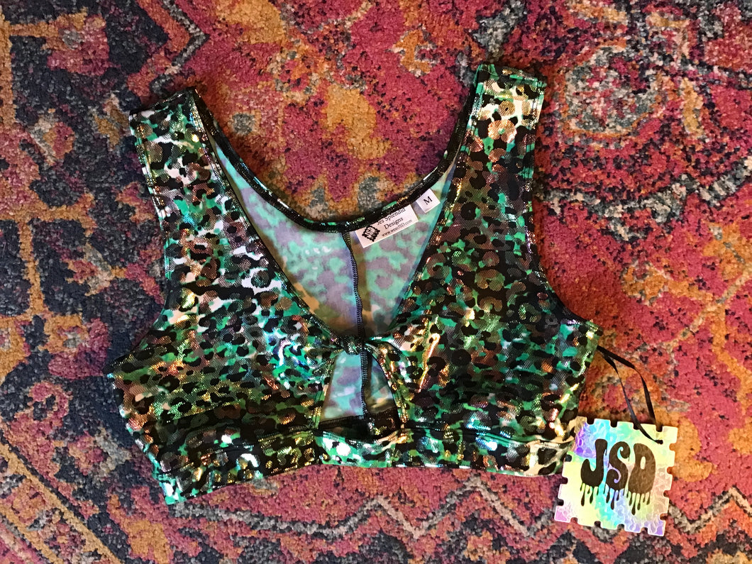 JSD: Emerald Leopard Top