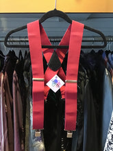 Load image into Gallery viewer, Red Wide Suspenders
