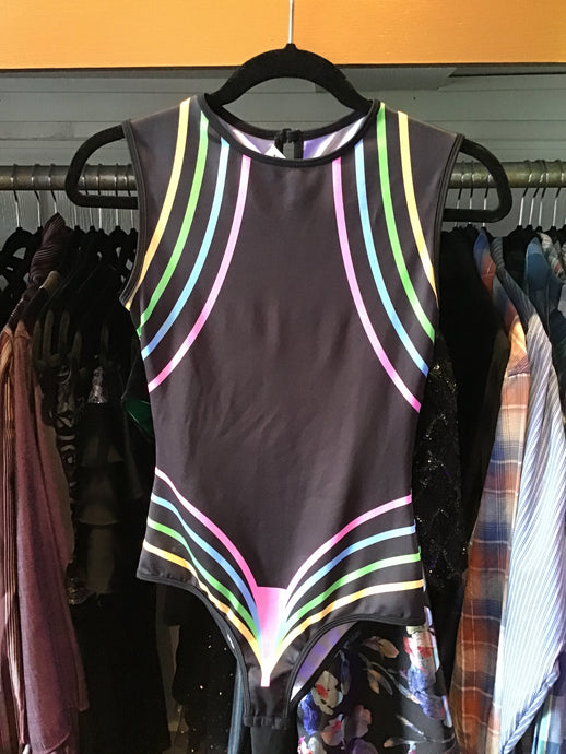Black/Rainbow Bodysuit