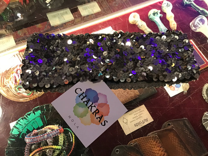 Silver Sequin Headband