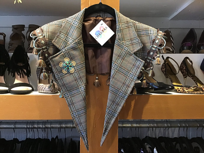 LC: Brown/Teal Plaid Lase’r