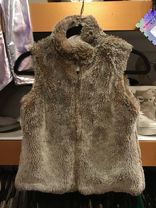 Natural Faux-fur Vest
