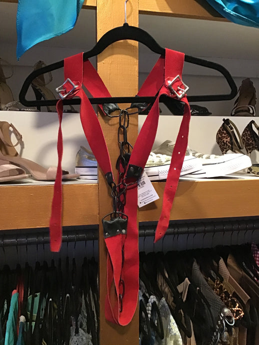 Red Leather Harness