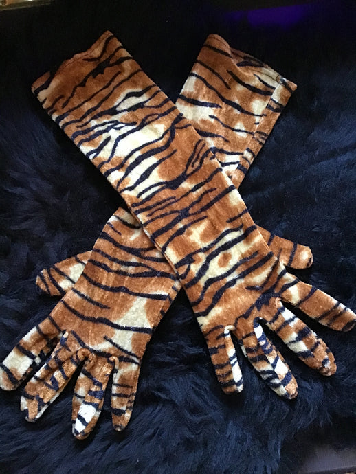 Tiger Print Gloves