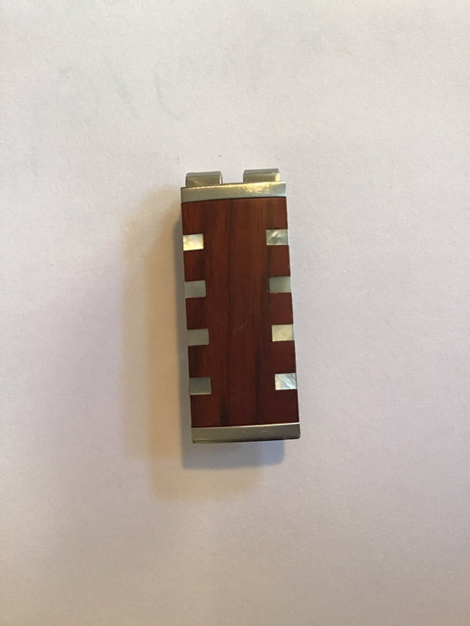 Wood/Mother of Pearl Money Clip