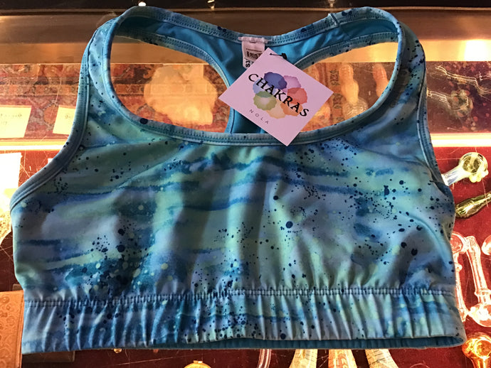 Blue Watercolor Bra