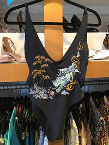 Embroidered Dragon Swimsuit