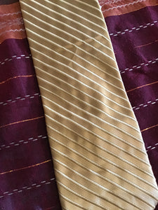 Vintage Gold  Stripe Neck Tie