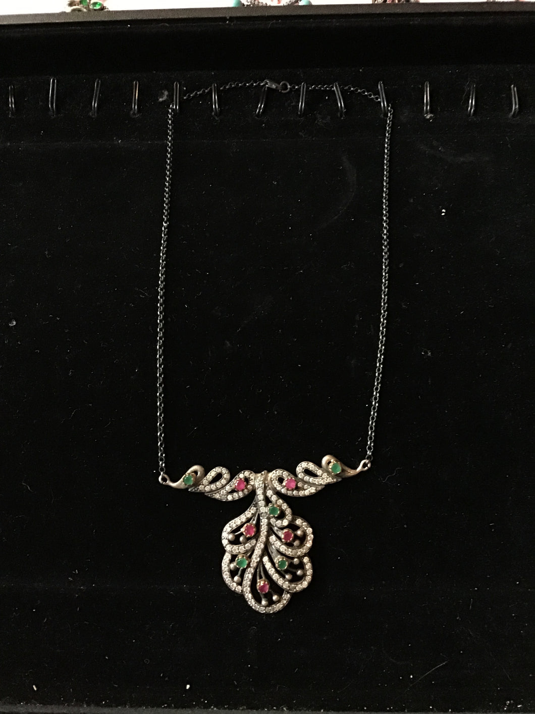 Crystal Leaf Necklace