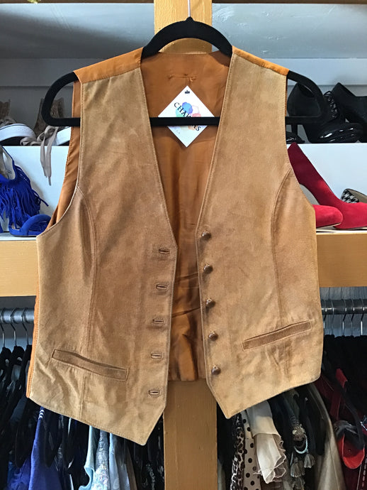 Brown Suede Vest