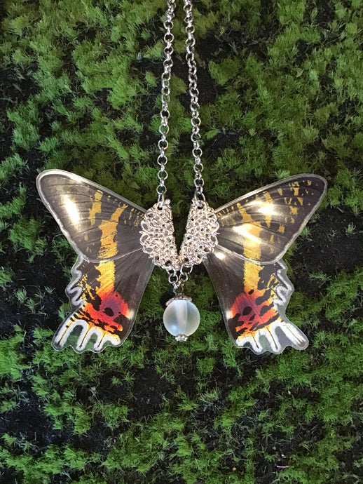 Deadly Dapper: Small Butterfly Necklace (short)