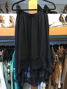 Black Chiffon Skirt