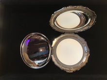 Load image into Gallery viewer, Vintage English Couple Silver Compact