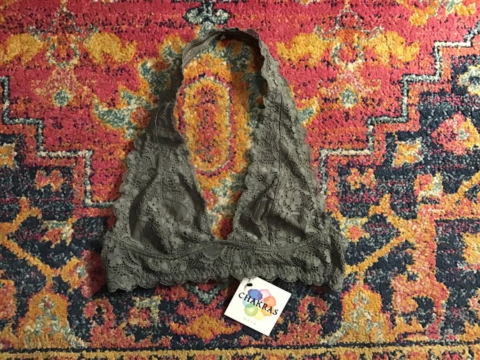 Grey Lace Bralette