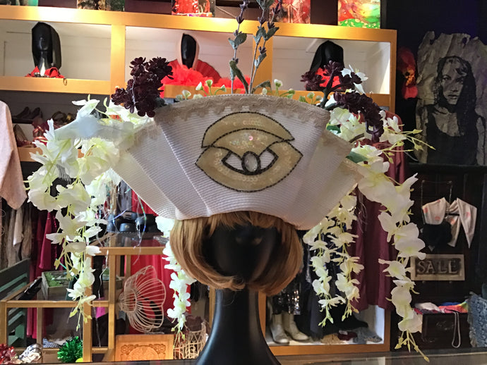 SB: White/Yellow Eye Headpiece
