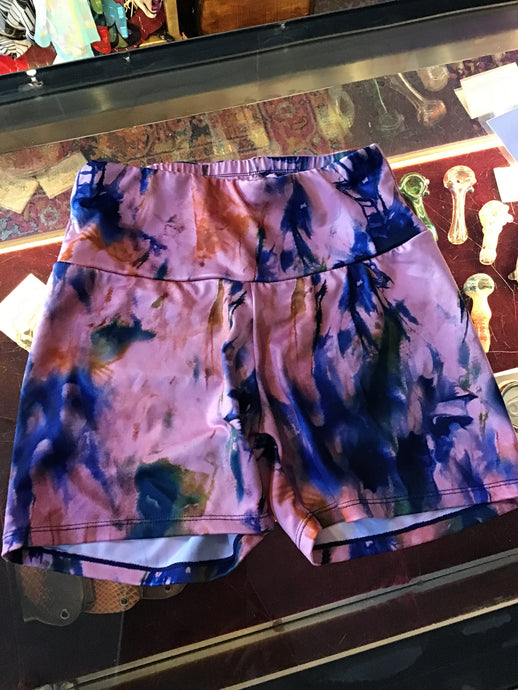 Pink/Blue TieDye Shorts