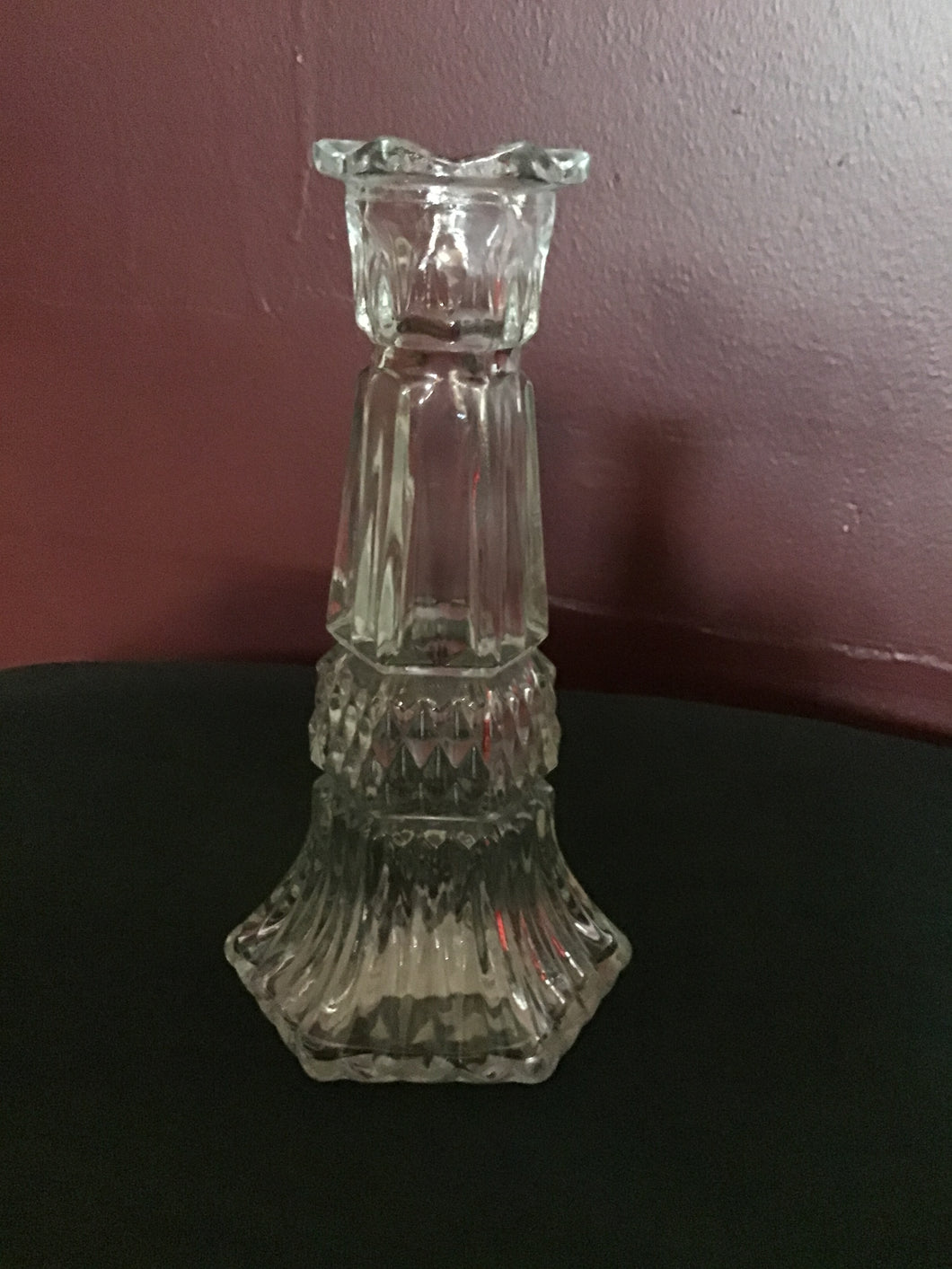 Vintage Glass Candle Holder/Vase