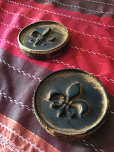 Load image into Gallery viewer, Wooden Fleur De Lis Coasters