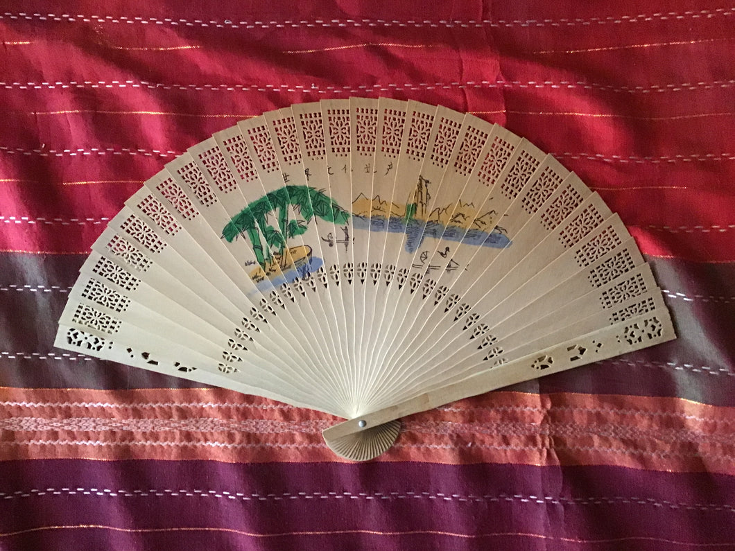 Laser-cut Wood Fan
