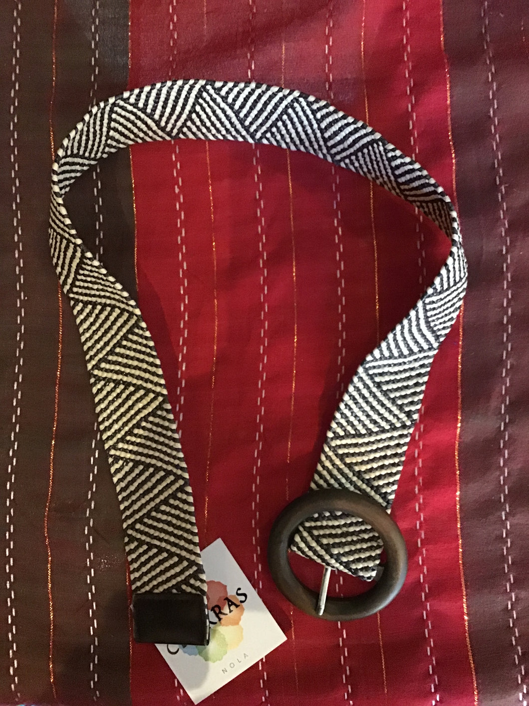 Natural Raffia Woven Belt with Bow