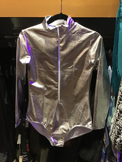 Silver Longsleeve Bodysuit