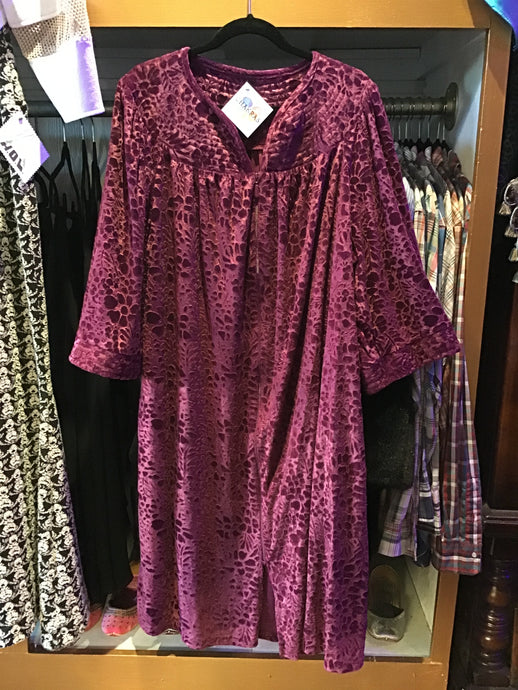 Vintage Burgundy Moo Moo
