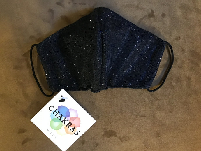 IV: Face Mask (Black Glitter)