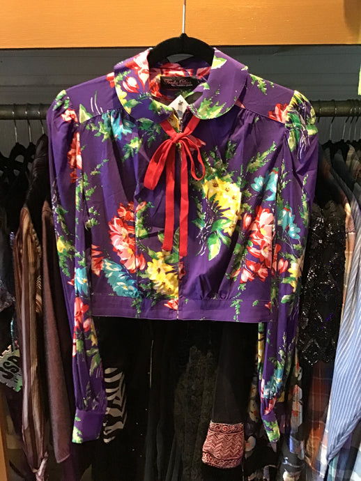 Purple Floral Top