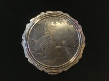 Load image into Gallery viewer, Vintage English Couple Silver Compact