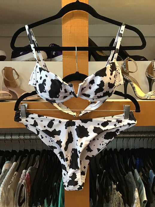 Cow Print Two Piece
