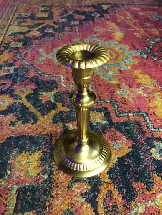 Vintage Brass Candle Holder