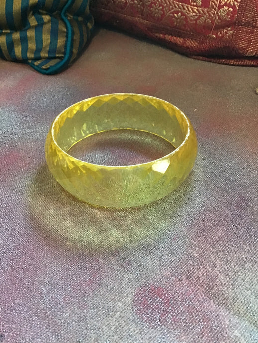Yellow Plastic Bangle