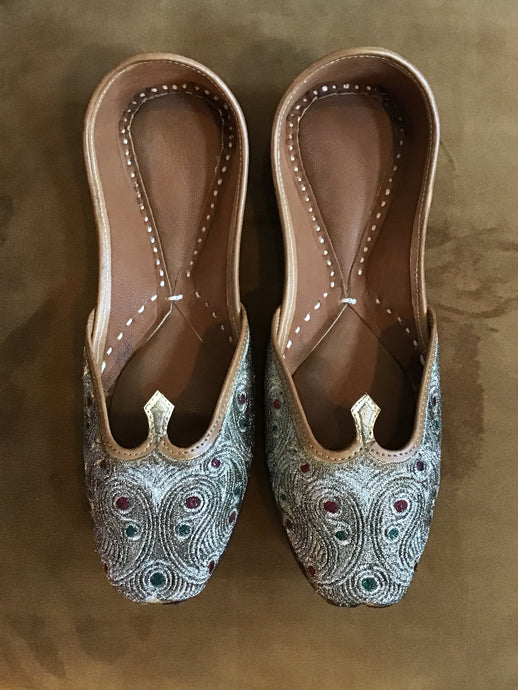 Punjabi Jutti Slipper (Copper Thread)