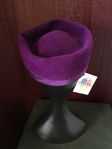 Vintage Genuine Velour Purple Felt Hat